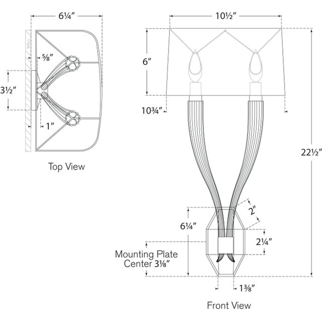 Description: The Ruhlmann series by Chapman & Myers offers a variety of lighting options for any space in the home....