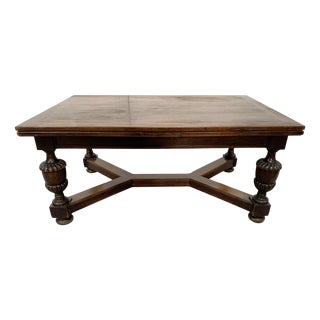 Renaissance-Style Oak Dining Table, 20th Century For Sale