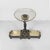 Italian art Nouveau silver-plated metal and glass sculptural centrepiece, 1930s Art Nouveau centrepiece featuring a shaped...