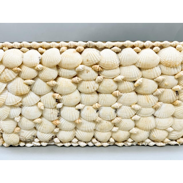 Vintage Coastal Shell Box – Philippine Shellcraft Decorative Storage – Organic Modern / Boho Coastal For Sale - Image 14 of 18