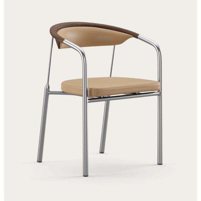 Chairman Chair in Walnut with Upholstery in Sand by Henrik Tengler for One Collection For Sale - Image 4 of 15