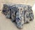 Textile English Traditional Skirted Upholstered Bench in Blue Floral Fabric, Newly Recovered For Sale - Image 7 of 11