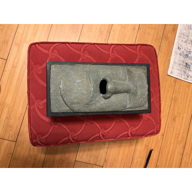 Up for consideration is a beautiful vintage tiki man stone tissue box holder. This would look lovely in your home and it...