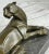Metal Handcrafted Henry Moore Mountain Lion Bronze Sculpture Marble Base Figurine For Sale - Image 7 of 10