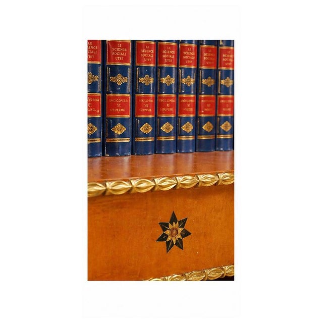 Empire Cherrywood Bookcase, Italy, 1980s For Sale - Image 4 of 7