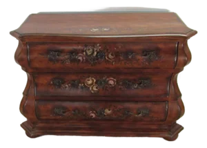 Ethan Allen French Style Paint Decorated Chest of Drawers