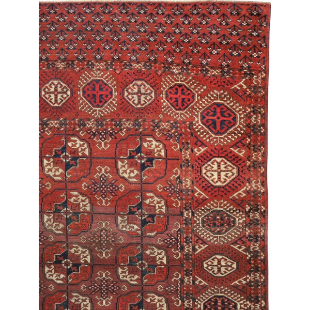 Galerie Shabab Collection Early 20th Century Central Asian Tekke Carpet For Sale - Image 4 of 9