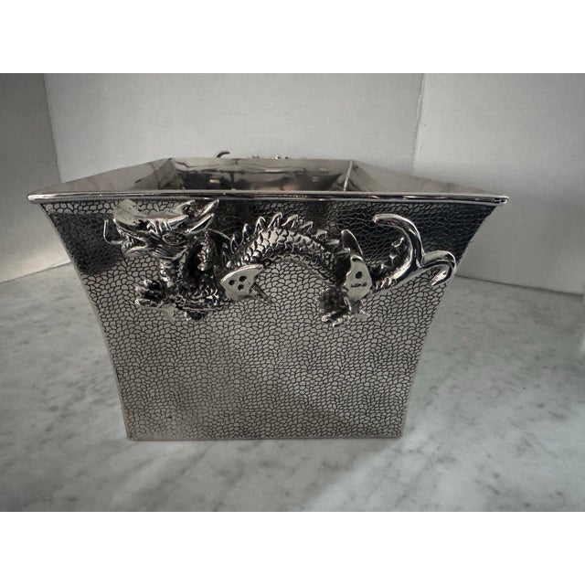 2020s Striking Ice Bucket With Dragon Handles For Sale - Image 5 of 8