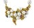 Gemstone Antique Pearl and Brushed Gold Necklace and Earring Suite, Bridal 18 Karat Gold For Sale - Image 7 of 18