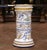 Italian Early 20th Century Italian Faience Pedestal Column With Hand Painted Decor For Sale - Image 3 of 12
