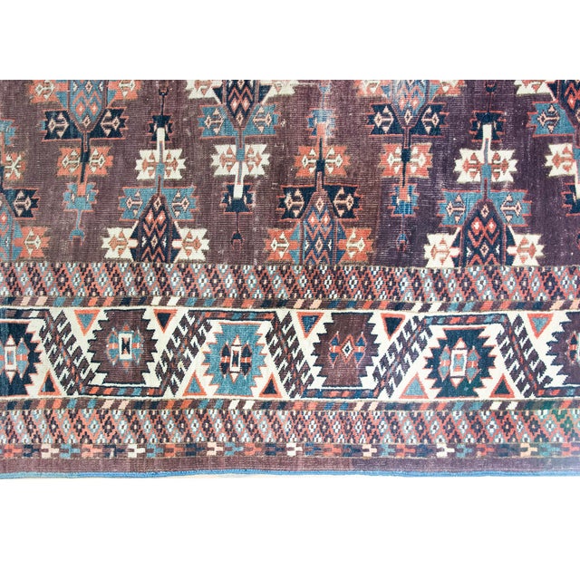 Early 20th Century Persian Turkmen Rug For Sale - Image 4 of 14