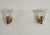 Vintage Italian Brass and Murano Glass Wall Sconces, 1990s, Set of 2 For Sale - Image 11 of 17