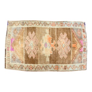 1960s Wool Anatolian Traditional Oushak Rug For Sale