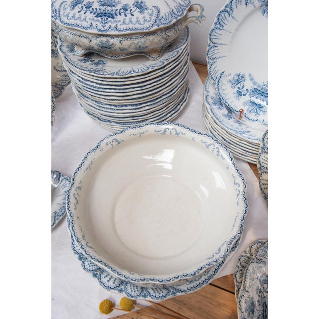 Earthenware Tableware from Saint Amand Hamage, 1890s, Set of 42 For Sale - Image 14 of 18