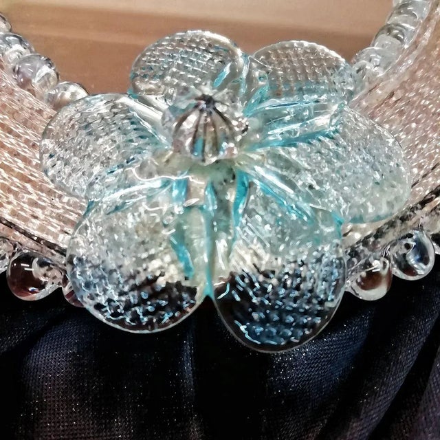 Wood Venetian Glass Hand Mirror, 1970s For Sale - Image 7 of 12