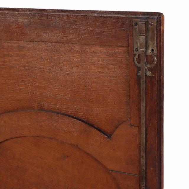 Late 19th Century French Provincial Two-Piece Oak Cabinet, C 1880 For Sale - Image 5 of 9