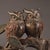 Late 20th Century Bronze Figure of Two Owls Perched on a Tree Stump For Sale - Image 5 of 10
