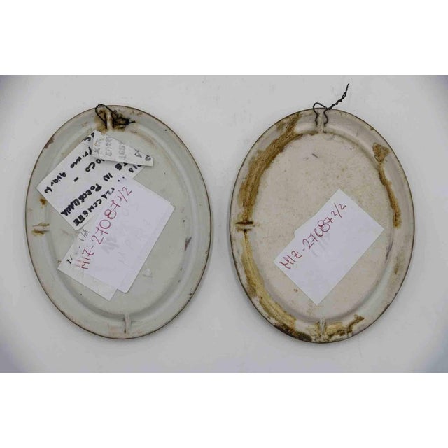 Gilt Porcelain Plaques, Early 20th Century, Set of 2 For Sale - Image 3 of 6