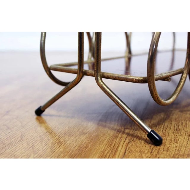 Metal Magazine Rack, France, 1950s For Sale - Image 4 of 11