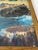 Large French Vintage Mediterranean Coastal Seascape Oil Painting on Canvas, Wood Framed For Sale - Image 11 of 18