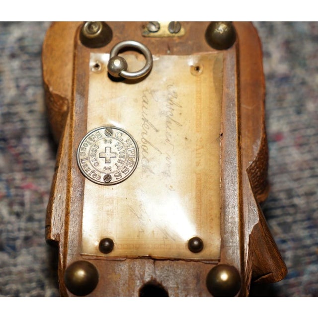 Antique Musical Black Forest Hand Carved Fox Whip Hook, 1880 For Sale - Image 13 of 18