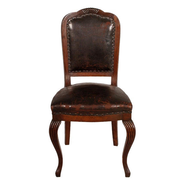 Early 20th century venetian baroque dining room set by testolini & salviati ,venice , in burl walnut and hand-carved...