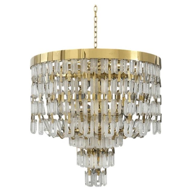Collection Lyra Chandelier in Metal and Crystal by Jago For Sale - Image 6 of 6