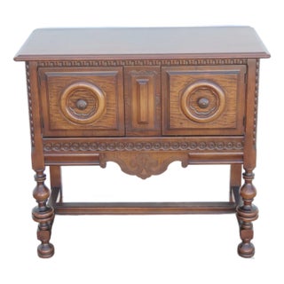 1900s Carved Buffet Server Bathroom Vanity 6416 For Sale