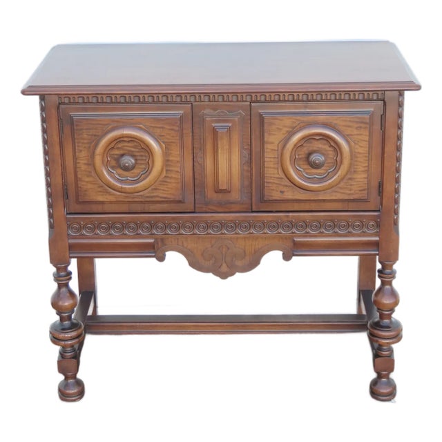1900s Carved Buffet Server Bathroom Vanity 6416 For Sale