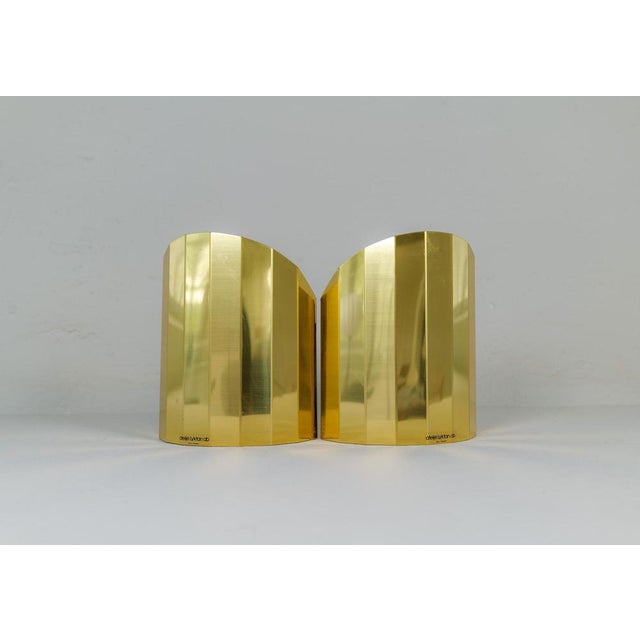 Mid-Century Modern Brass Sconces from Atelje Lyktan, Sweden, 1970s, Set of 2 For Sale - Image 3 of 10