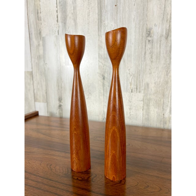 Danish Modern Candle Holders For Sale - Image 4 of 12