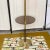 Brass Mid Century Modern Floor Lamp With Table and Lampshade For Sale - Image 8 of 10