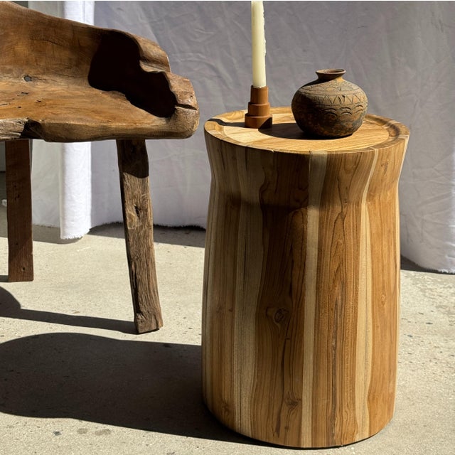 Side Table in Suar Wood For Sale - Image 9 of 18