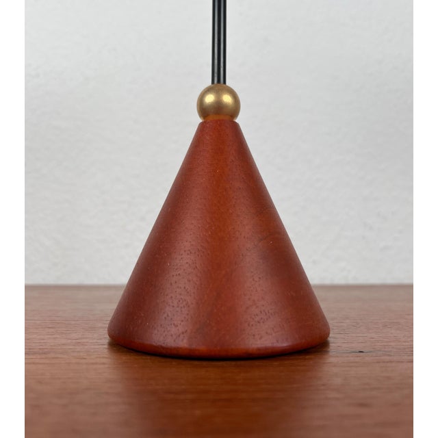 Postmodern Metal Wood Candleholder, 1980s For Sale - Image 4 of 12