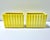 Mid-Century Modern Vintage Yellow Ceramic Fluted Planters, Pair – Mid-Century Modern For Sale - Image 3 of 7