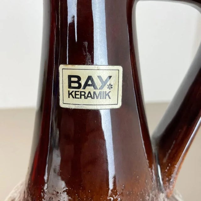 German Multi-Color Fat Lava Op Art Pottery Vase from BAY Ceramics, 1970s, Set of 2 For Sale - Image 12 of 18