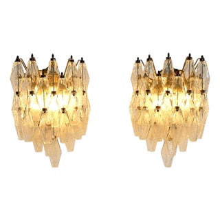Italian Murano Glass Wall Sconces, 1990s, Set of 2 For Sale