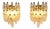 Italian Murano Glass Wall Sconces, 1990s, Set of 2 For Sale