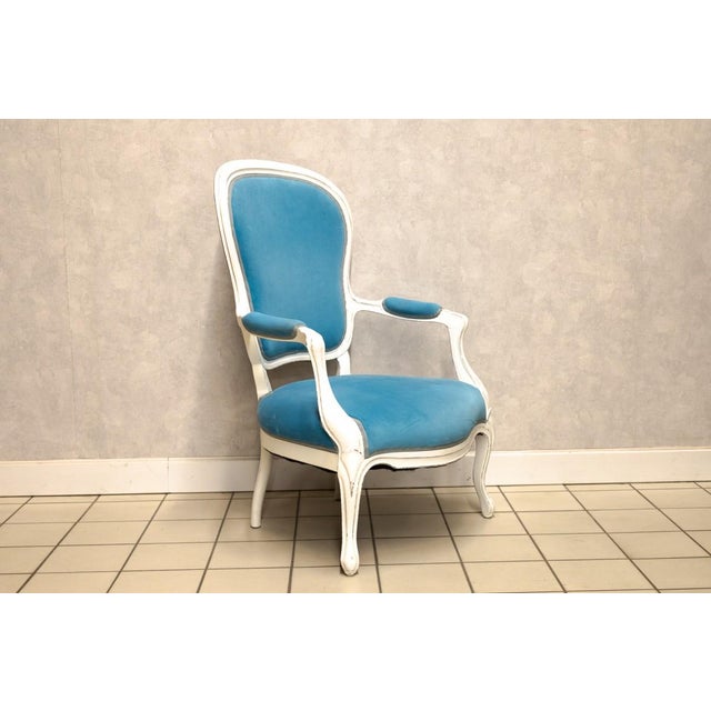 Walnut Armchair, France, 1920 For Sale - Image 4 of 9