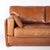 Stunning 3-seater leather sofa produced by Roche Bobois in the 1970s-1980s. Features include saddle stitching, brass...