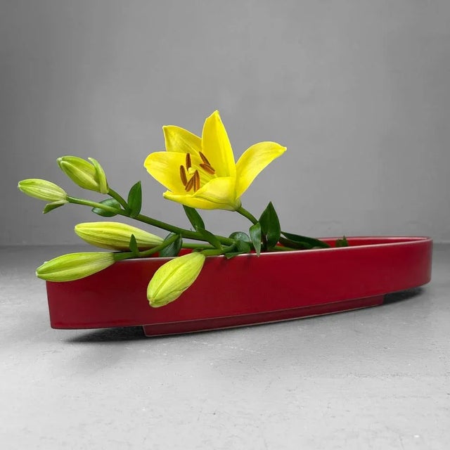 Mid-Century Modern ​Japanese Ceramic Ikebana Bowl, 1950s For Sale - Image 3 of 13
