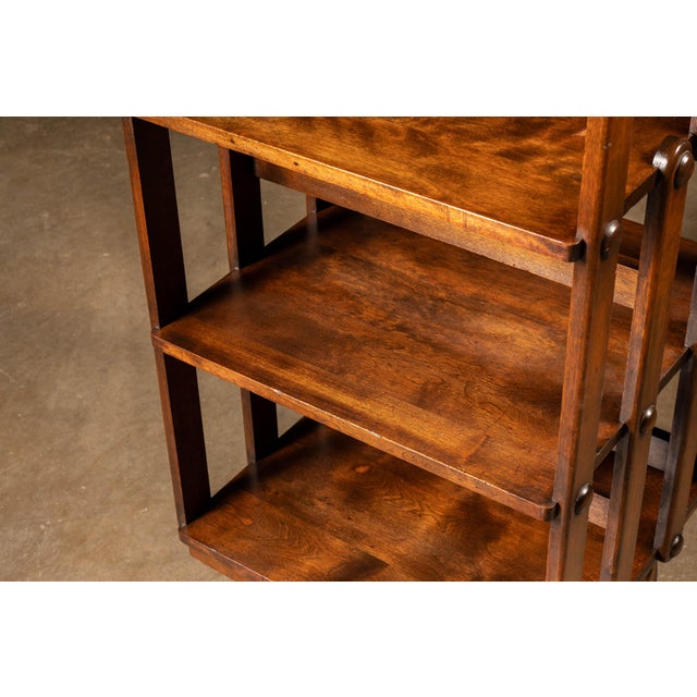 Brown Early Revolving Mahogany Bookcase For Sale - Image 8 of 11