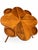 Wooden Art Nouveau Game & Card Poker Table Clover Shaped Top For Sale - Image 4 of 5