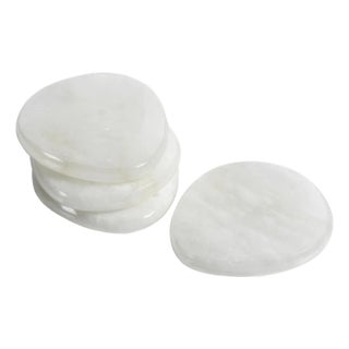 Bennour Alabaster Coasters, Set of 4 For Sale