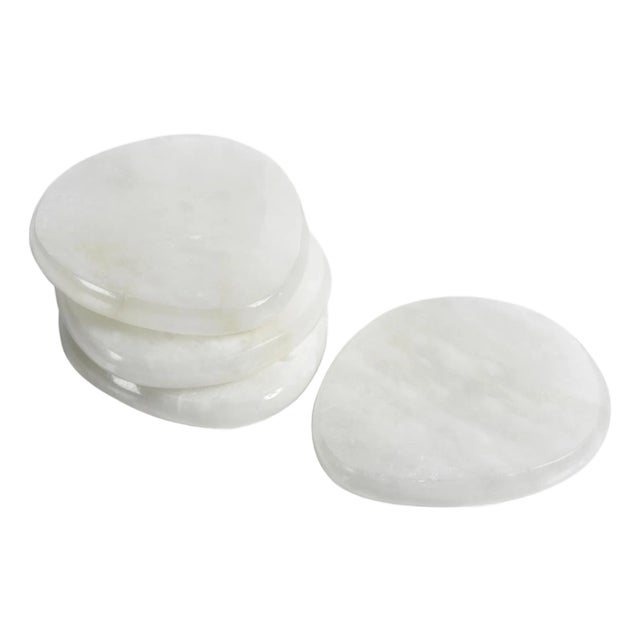 Bennour Alabaster Coasters, Set of 4 For Sale