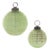Ribbed Mercury Glass Ball Ornament (Set of 6) For Sale