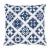 Schumacher Schumacher Tristan Patchwork 22" Pillow in Indigo For Sale - Image 4 of 4