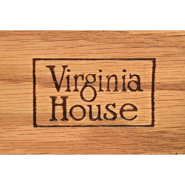 French Country Green Painted Maple Console Table or Entry Table by Virginia House For Sale - Image 9 of 12