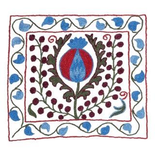 18"x19" All Cotton Pillow Cover. Embroidered Throw Cushion. Handmade Lace Pillow For Sale