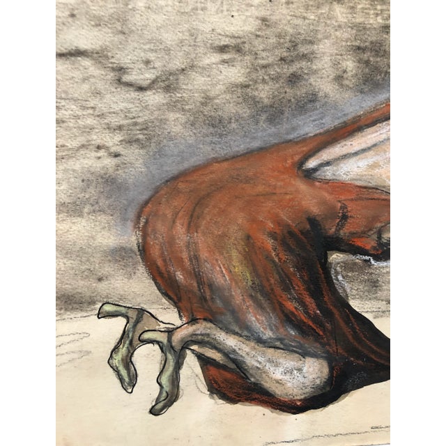 Abstract Mid Century Ink Wash Female Figure Original Vintage Nyc Artist For Sale - Image 3 of 7